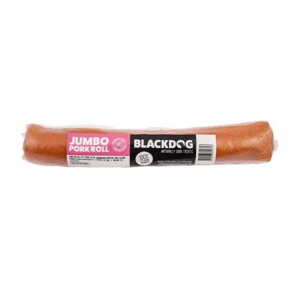 Jumbo Pork Roll Dog Treat Single Pack by BlackDog