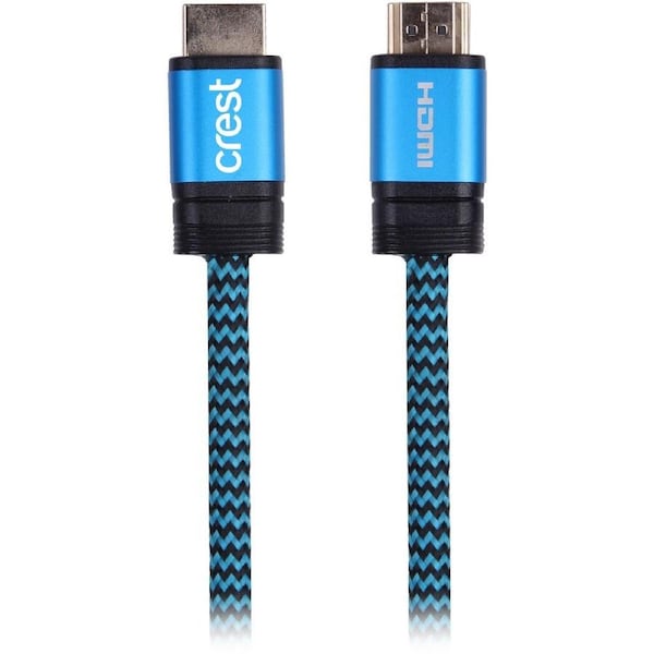 Crest High Speed HDMI Cable with Ethernet 1m - Black