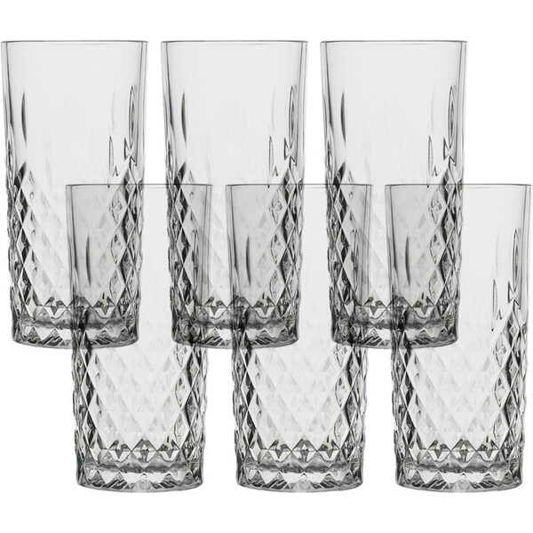 6pc Ecology Remi 320ml Hi Ball/Highball Tumblers Water/Cocktail Drinking Glass
