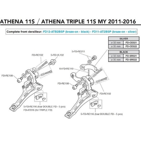 Campagnolo 35mm Clip FD-SR022
