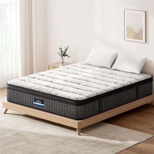Giselle Mattress Double 9 Zone Euro Top Bed Latex Foam 34cm