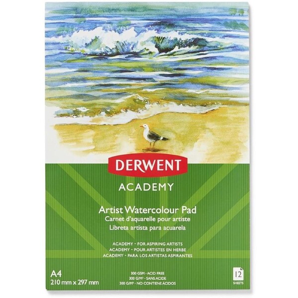 Derwent Academy A4 Artist Watercolour Pad