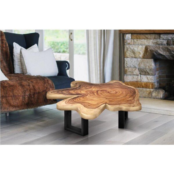 Unique Saur Wood Round Coffee Table, generous 95cm across one of kind 100% unique designed by nature