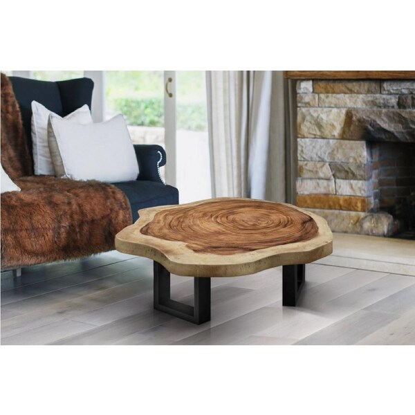 Wood Round Coffee Table, generous 95cm across one of kind 100% unique designed by nature_Table15