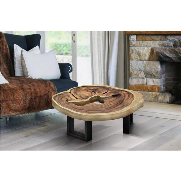 Wood Round Coffee Table, generous 95cm across one of kind 100% unique designed by nature