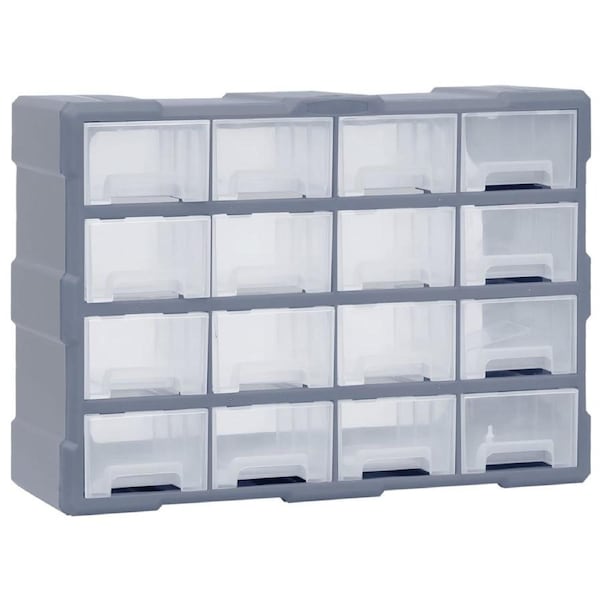 Multi-drawer Organiser with 16 Middle Drawers 52x16x37 cm vidaXL