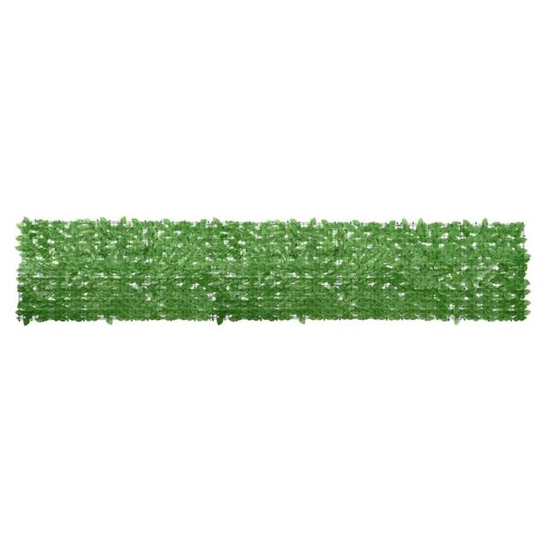 Balcony Screen with Green Leaves 400x75cm vidaXL