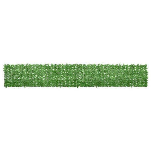 Balcony Screen with Green Leaves 500x75 cm vidaXL