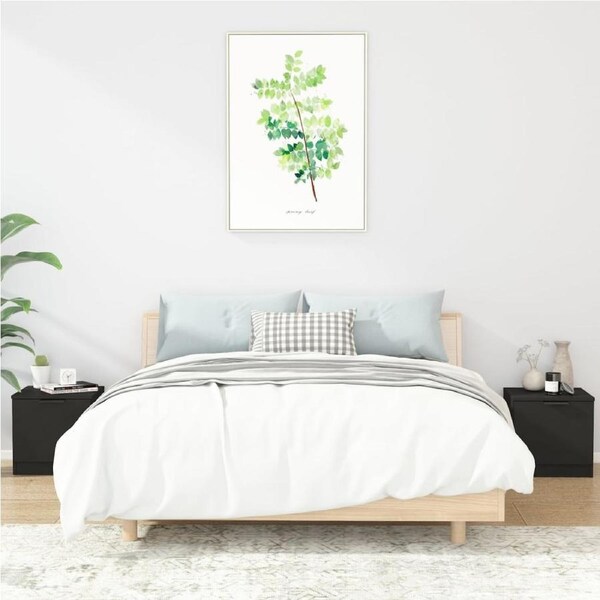 Bedside Cabinets 2 pcs Black 40x39x40 cm vidaXL