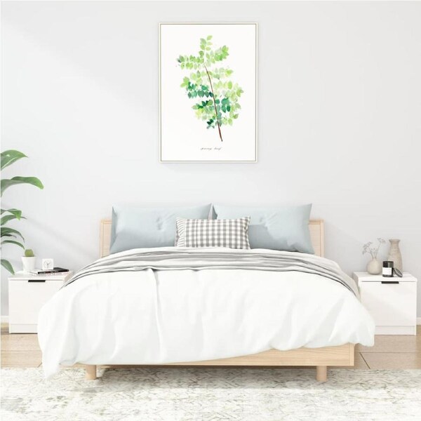 Bedside Cabinets 2 pcs High Gloss White 40x39x40 cm vidaXL
