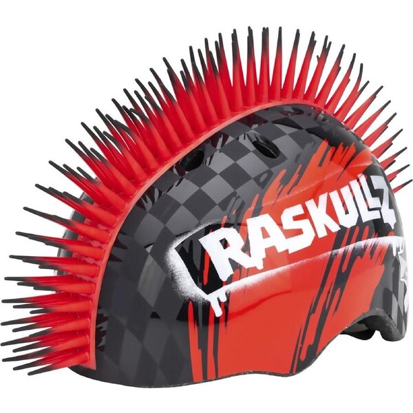 Raskullz Mohawk Helmet - Red/Black