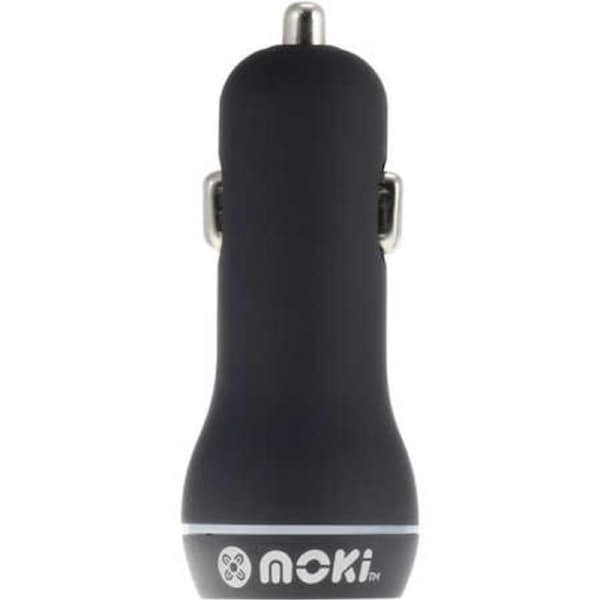 Moki Dual USB Car Charger - Black