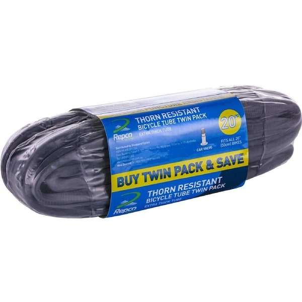 Repco Thorn Resistant Bicycle Tube Twin Pack 20 Inch