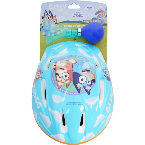 Bluey Kids Helmet and Horn Combo