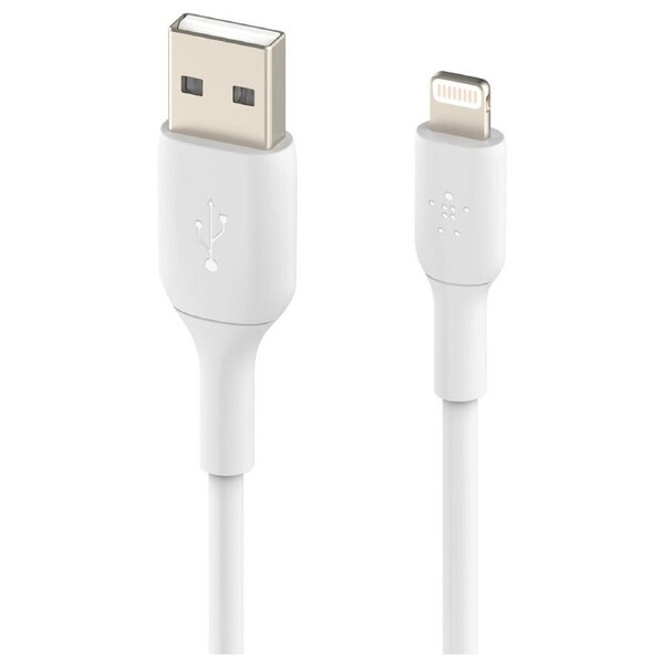 Belkin Boost Charge Lightning to USB-A Cable 2m - White