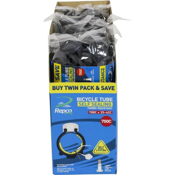Repco 700C Self Sealing Thorn Resistant Tube Twin Pack