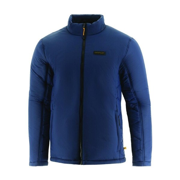 Caterpillar Mens Heat MX Puffer Jacket Water Resistant - Detroit Blue 3XL