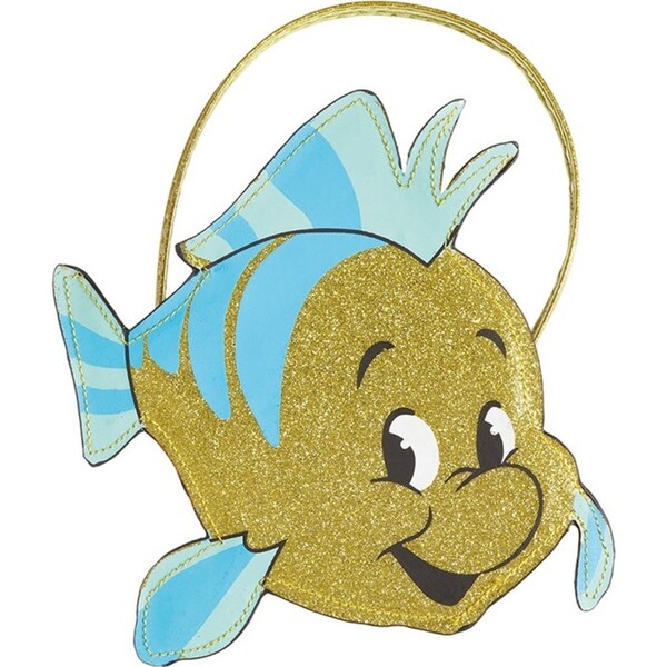 The Little Mermaid 16cm Ariel Flounder Accessory Bag Kids Pouch w/Carry Strap