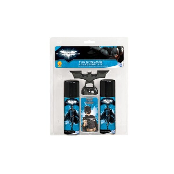 2pc DC Comics Batman Fun Streamer Can Spray w/ Bat Nozzle Kit Novelty/Party