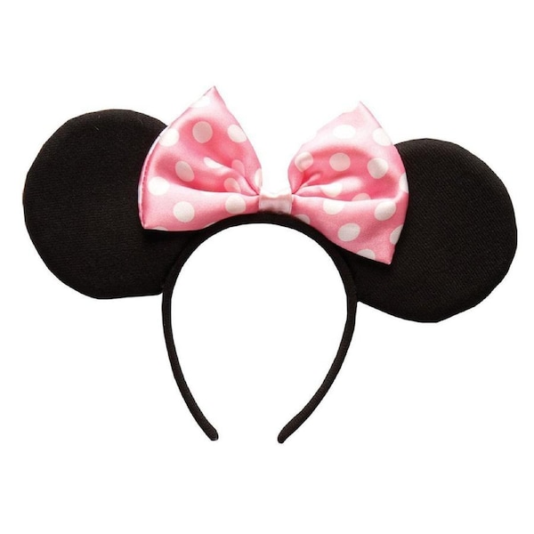 Disney Minnie Mouse Polka Dot Ears Headband Dress Up Party Costume Accessory