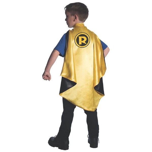 DC Comics Robin Deluxe Satin Cape Kids/Children Party Costume Teen Titans Gold