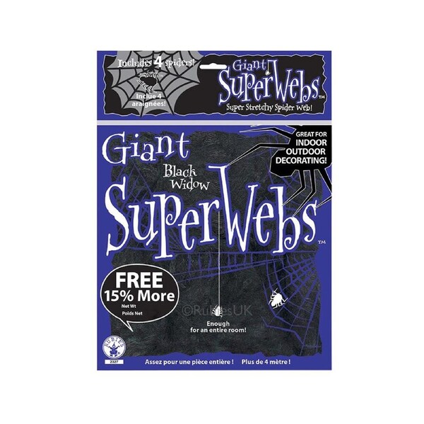 Spider Webbing Giant 8m Indoor/Outdoor Scary Halloween Party Decor Green Glow