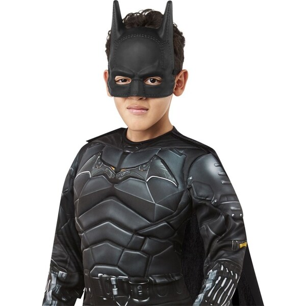 DC Comics The Batman 1/2 Mask Superhero/Halloween Dress Up Kids/Boys Costume