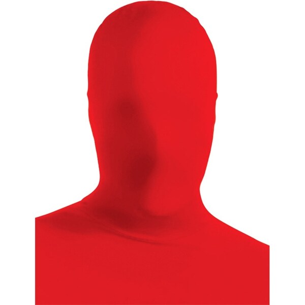 2nd Skin Full Face Mask Sports Fan Halloween Party Adult Unisex Costume Red
