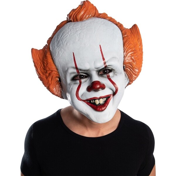 Stephen King It Pennywise Horror/Scary Clown Vacuform Mask Halloween Men Costume