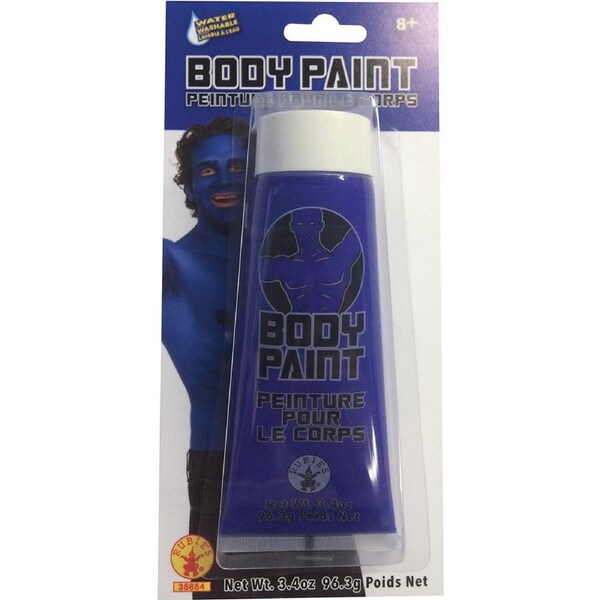 Body/Face 100ml Paint Creme Tube Mardi Gras Celebration Washable Makeup Blue