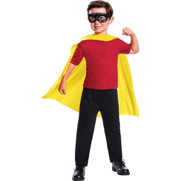 DC Comics Robin Cape And Mask Set Kids/Children Costume/Halloween Party One Size