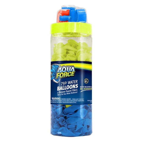 750pc Wham-O Aqua Force Water Bomb Biodegradable Balloons Kids Outdoor Toy 8+