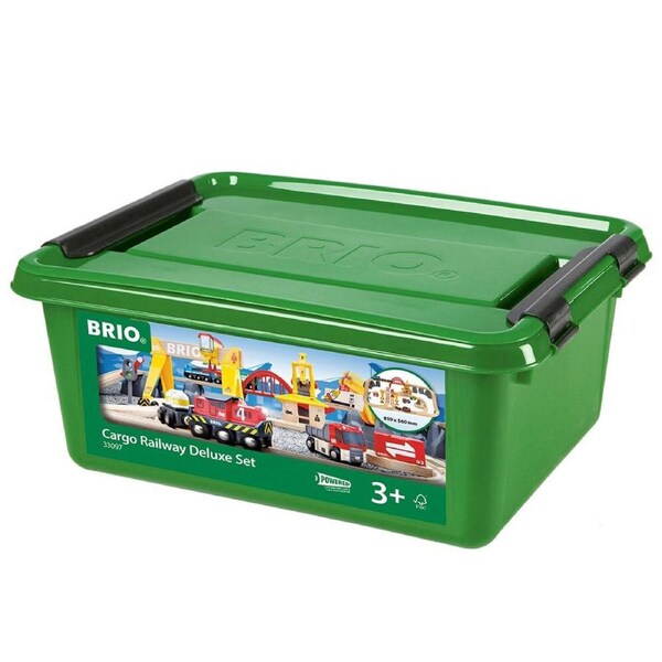 54pc Brio Freight/Cargo Train Railway Deluxe Set Kids/Child Educational Toy 3y+
