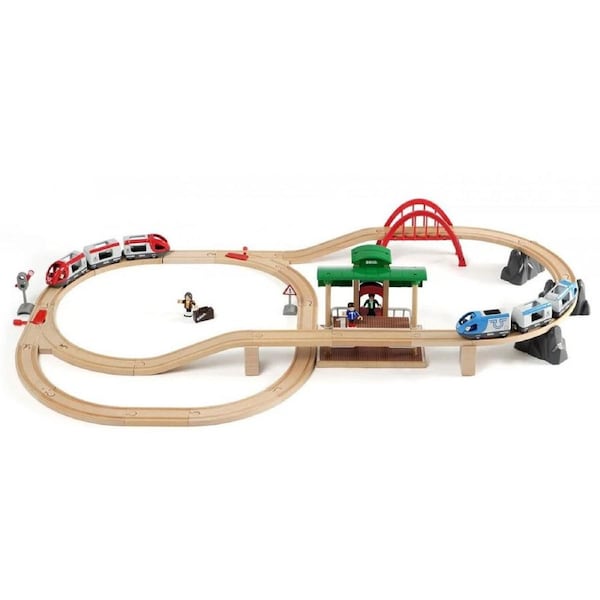 42pc Brio World Travel Switching Train Tracks Set Kids/Child Educational Toy 3y+