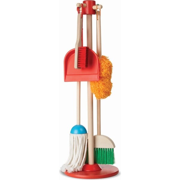 6pc Melissa & Doug Cleaning Kit w/ Stand Kids/Children Pretend Play Toy 3y+