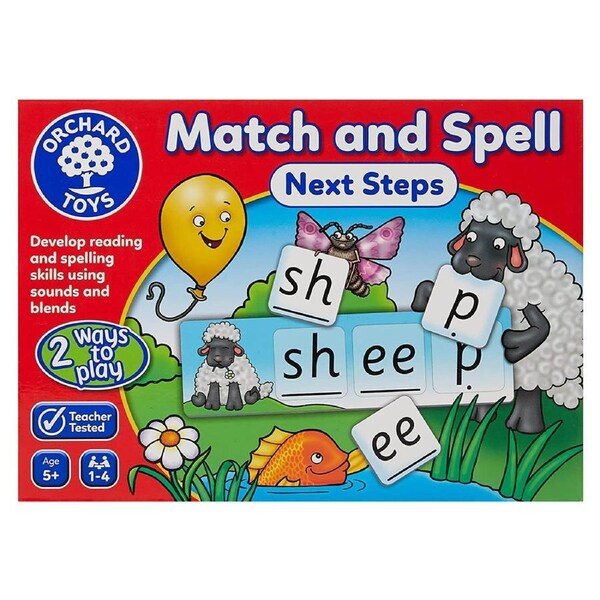 Orchard Toys Game Match & Spell Next Steps Kids Educational Board/Card Toy 5y+