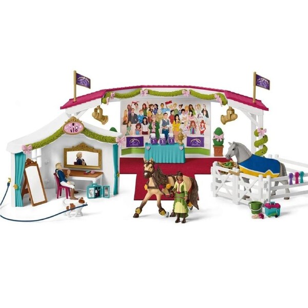 Schleich Kids/Children Pretend Play Fun Toy Horse Club Big Show Doll Set 5y+