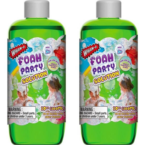 2x Wham-O Foam Party Liquid Refill 300ml Solution For Foam Factory Toy Kids Toys