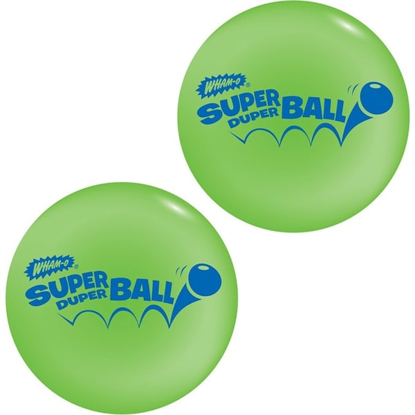 2x Wham-O 10cm High Bounce Super Duper Ball Kids Outdoor/Backyard Toy 5y+ Assort