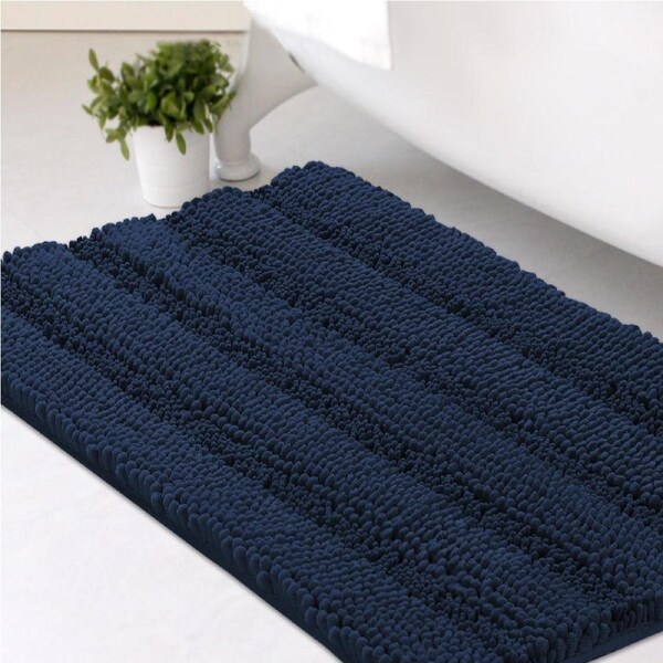 Toilet Mat Bathroom Rug Bath Mat for Bathroom Non Slip Extra Soft Rug - (1 Piece - 50cm x 81cm) Eggshell Blue / 50cm x 81cm
