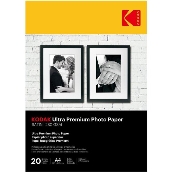 Kodak Ultra Premium A4 Satin Photo Paper - 20 Sheets