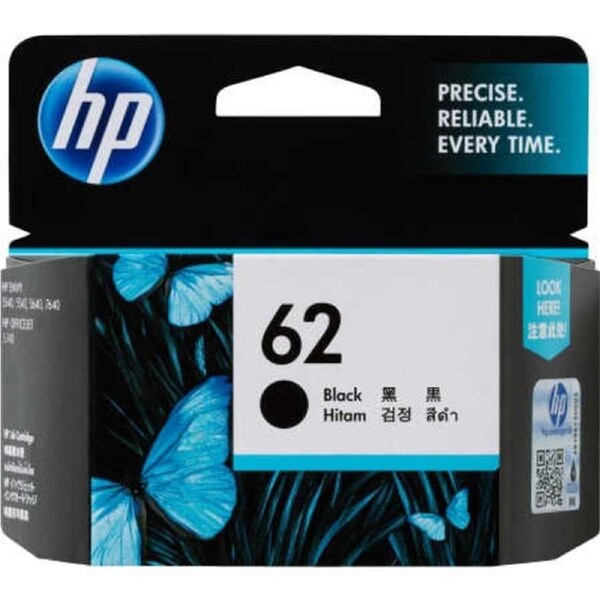 HP 62 Black Ink Cartridge - Instant Ink Compatible