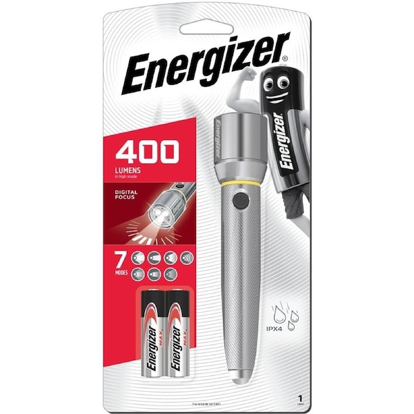 Energizer Vision HD Metal Handheld Torch - 400 Lumens