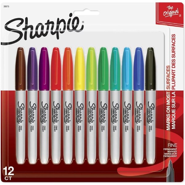Sharpie Fine Point Fashion Permanent Marker 12 Pack