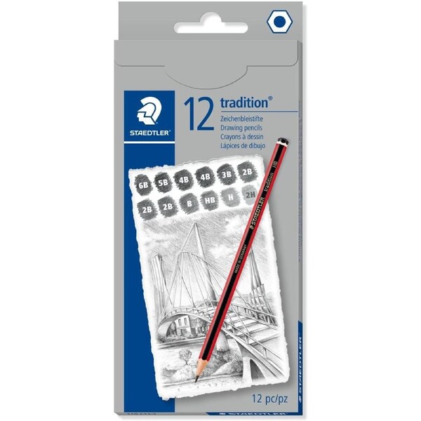 Staedtler tradition set of 12 sketching pencil