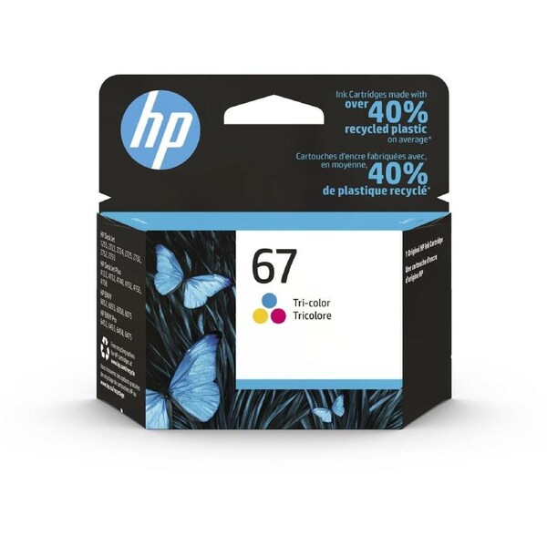 HP 67 Tri-Colour Original Ink Cartridge - Instant Ink Compatible
