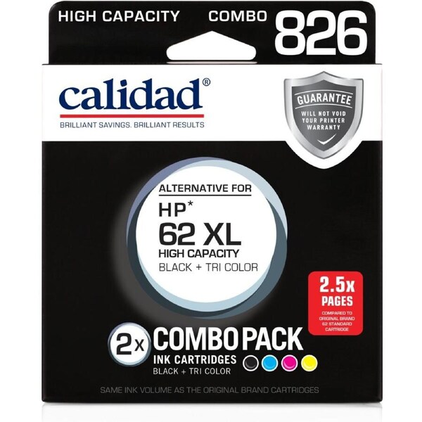 Calidad HP 62XL Black/Tri Colour Value Pack