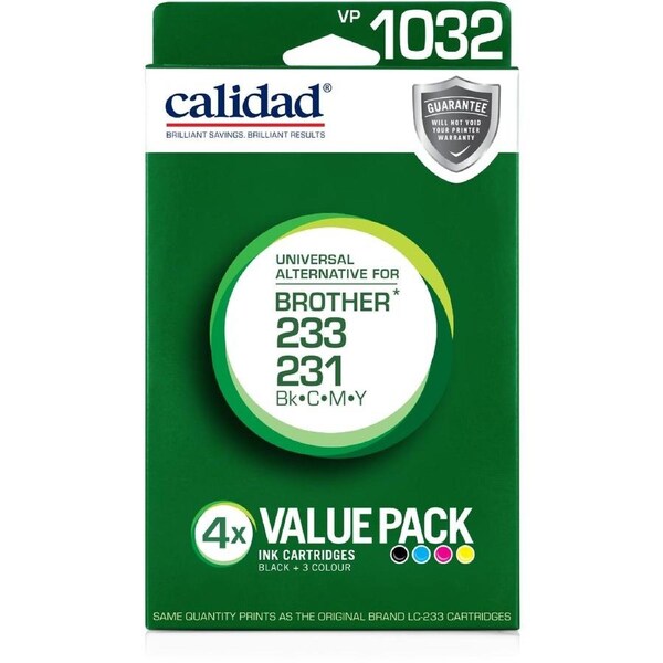 Calidad Brother LC-233/231 Value 4 Pack