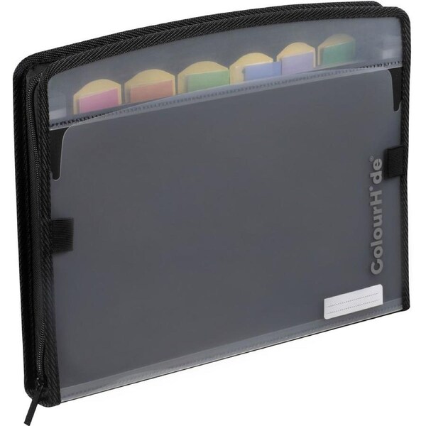 ColourHide Zip-It Expanding File - Black