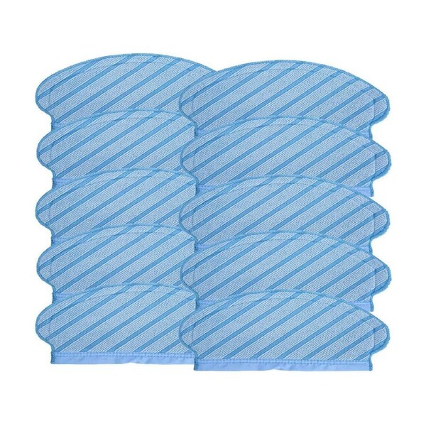 10x Washable Mopping Pads For Ecovacs Deebot Ozmo 700, 750, 920, 950, N7 & T5 Robot Vacuum Cleaners